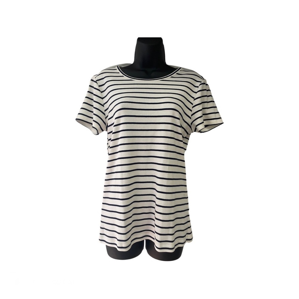 NWT L J.Crew Fine Rib Cotton Tee
